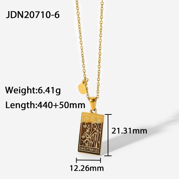 Athena Zodiac Necklace - Picture 9 of 15